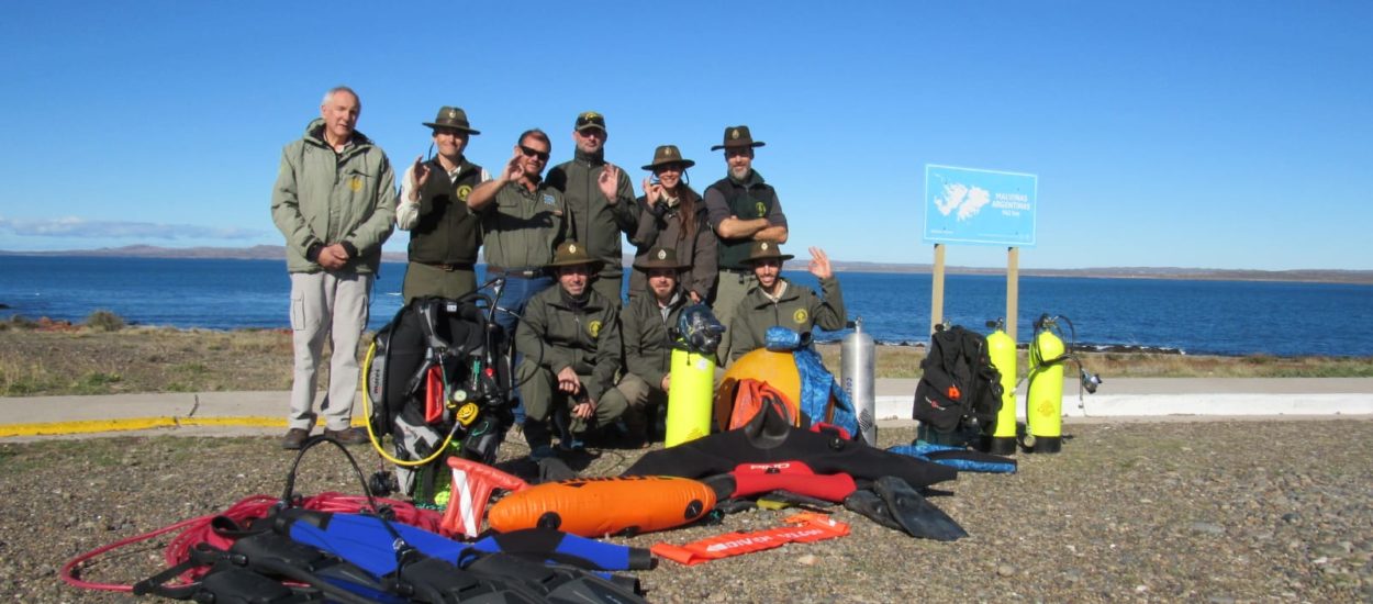 GUARDAPARQUES SE CAPACITARON EN BUCEO CIENTÍFICO CON PERSONAL DEL CENPAT