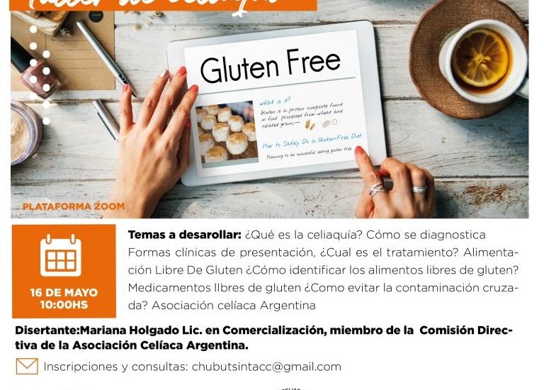 PROVINCIA CONVOCA A TALLER ONLINE GRATUITO SOBRE ALIMENTACIÓN LIBRE DE GLUTEN
