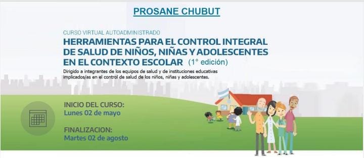 COMIENZA ESTE LUNES LA CAPACITACIÓN EN EVALUACIÓN INTEGRAL DE SALUD DE NIÑOS, NIÑAS Y ADOLESCENTES EN CHUBUT