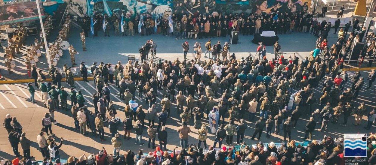 MADRYN VIVIÓ UN EMOTIVO ACTO POR LOS 40 AÑOS DE EL REGRESO DE LOS SOLDADOS DE MALVINAS