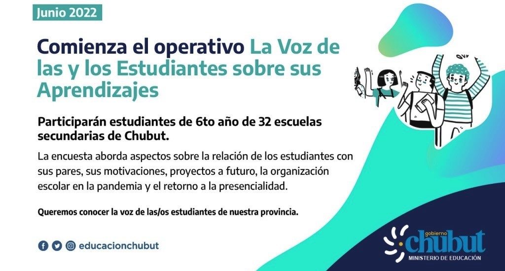 COMIENZA EL OPERATIVO “LA VOZ DE LAS Y LOS ESTUDIANTES SOBRE SUS APRENDIZAJES”