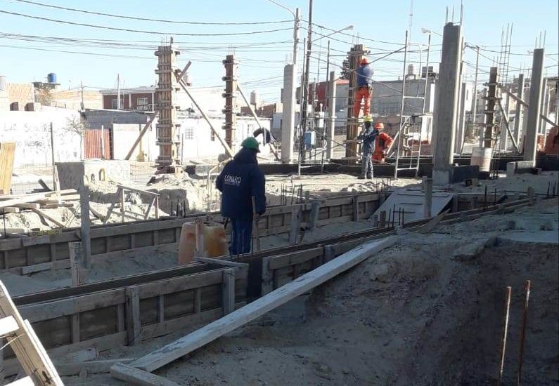 El Gobierno Provincial avanza en la construcción de la Escuela N°7707 de Puerto Madryn