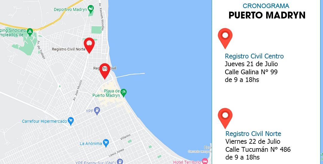 El Gobierno del Chubut inicia la Campaña de Documentación en Puerto Madryn
