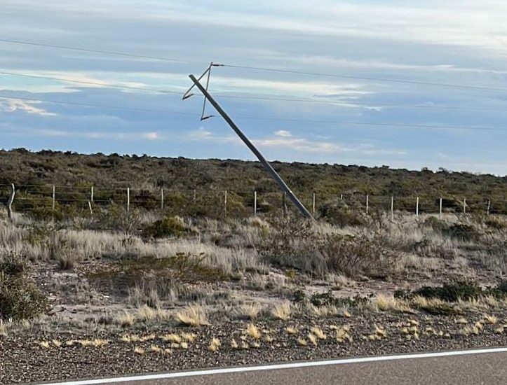 Corte de energía programado en Puerto Pirámides como consecuencia del viento