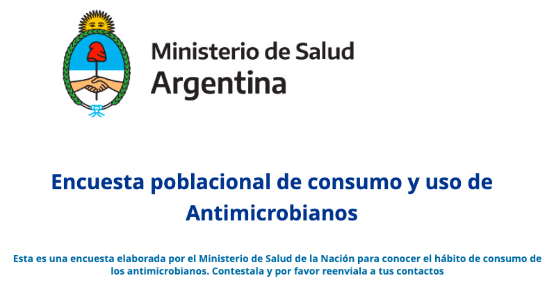 Salud invita a participar de la “Encuesta Nacional de Consumo y Uso de Antimicrobianos”