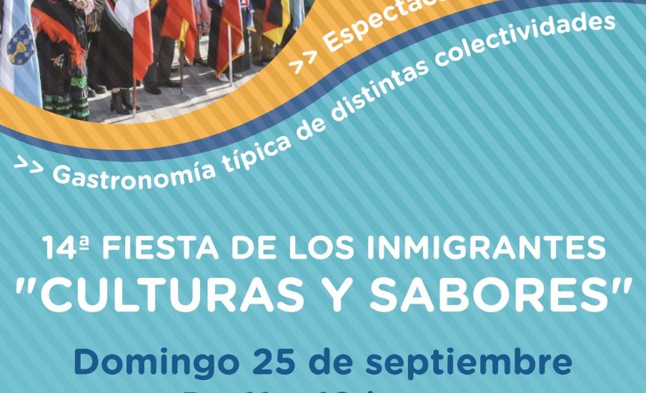 SE REALIZA ESTE DOMINGO LA 14° FIESTA DE LOS INMIGRANTES “CULTURAS Y SABORES”