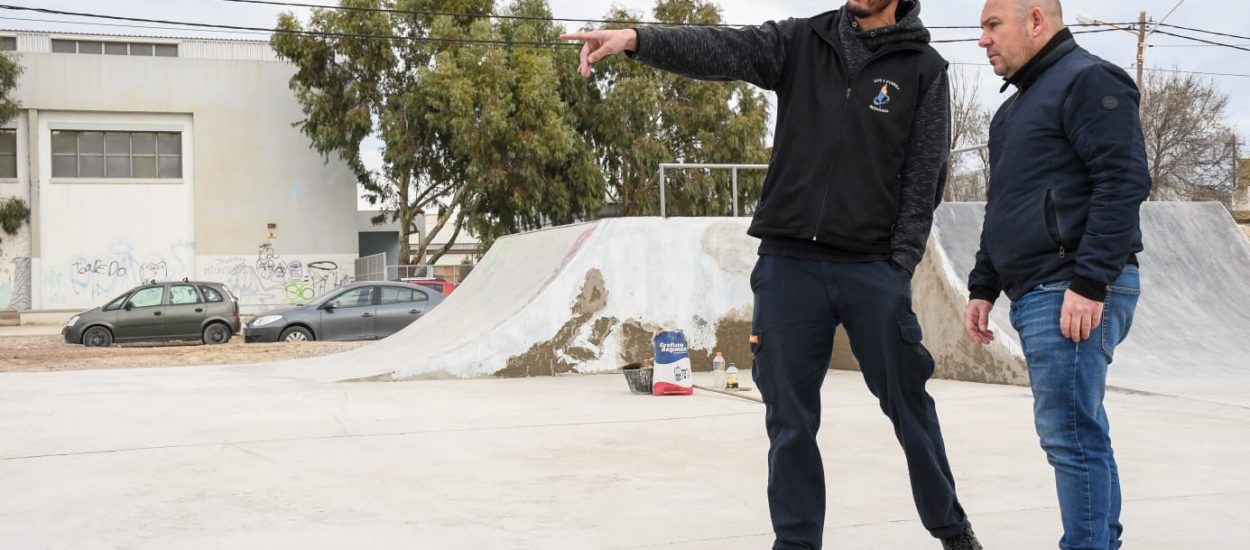 EL INTENDENTE SUPERVISÓ LA PRIMERA ETAPA DE LA OBRA DEL NUEVO SKATEPARK DE PUERTO MADRYN