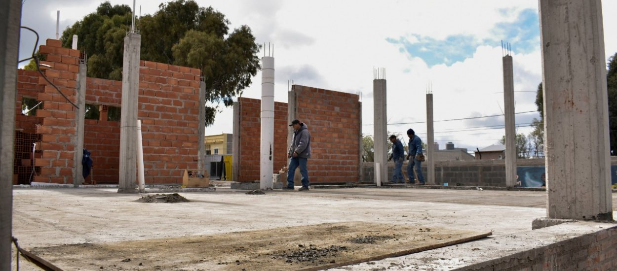 El Gobierno provincial avanza con la construcción de la Escuela N°7707 de Puerto Madryn