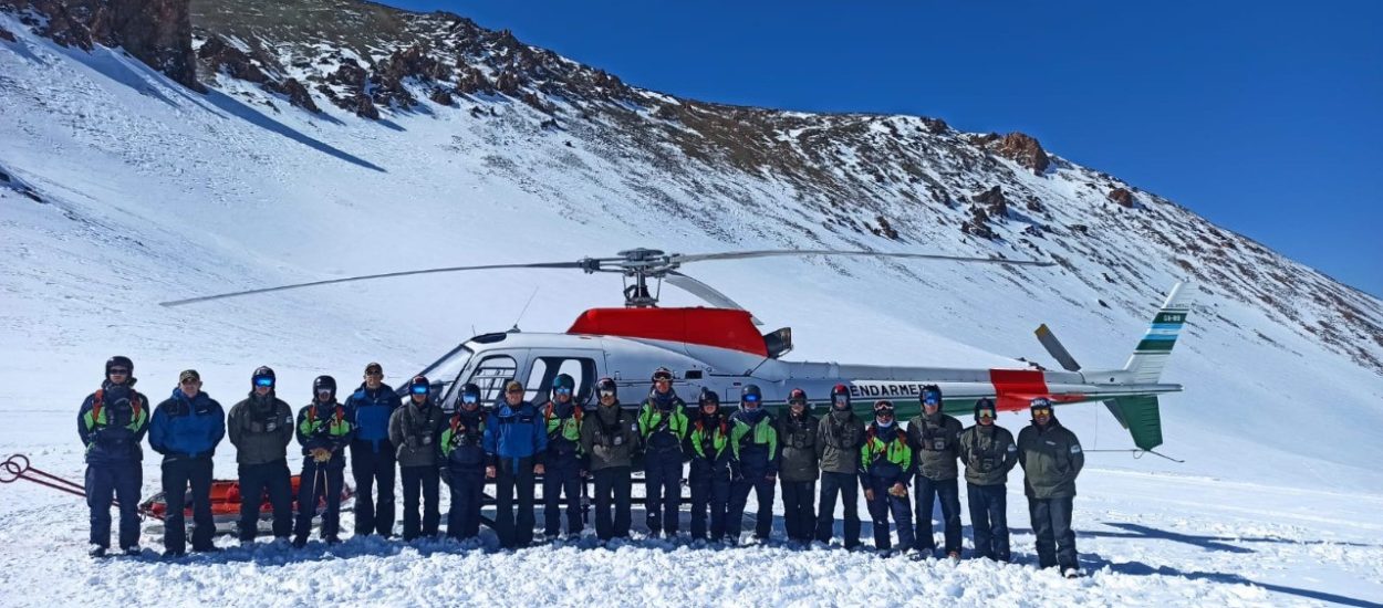 Se realizó un simulacro de evacuaciones en helicóptero en el CAM La Hoya