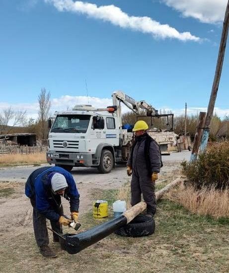 El Gobierno del Chubut realizó mantenimientos en las líneas eléctricas del interior provincial