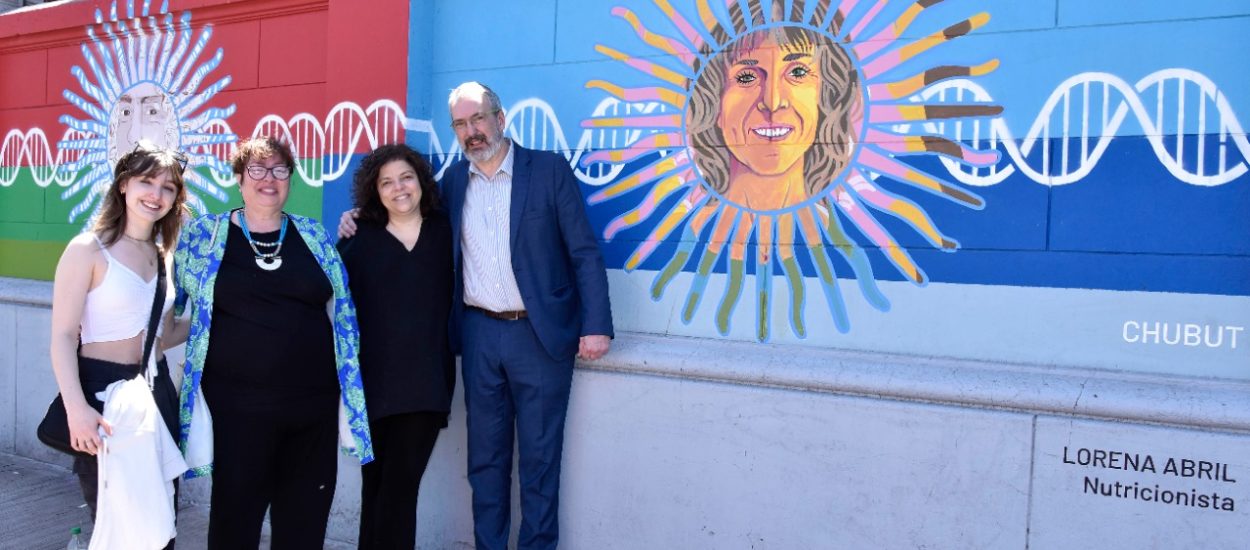 Personal de salud del Chubut fue homenajeado por Nación en el mural “Pasaje Soles”