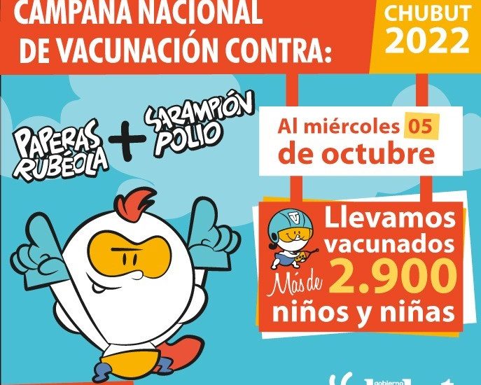 Salud: En solo cuatro días, Chubut vacunó más de 2.900 niños y niñas contra Sarampión, Rubéola, Paperas y Poliomielitis
