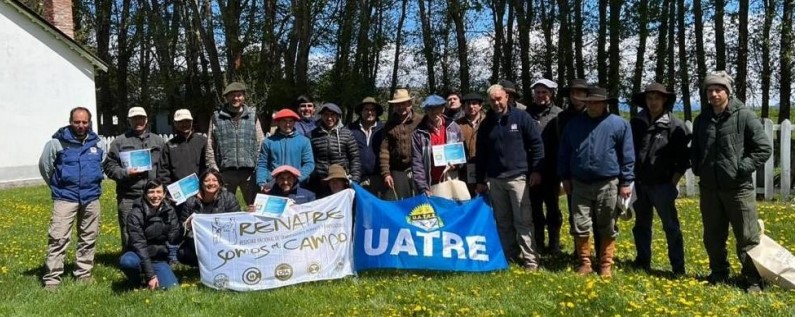 Uatre: Capacitación en uso de motosierra a trabajadores rurales de Chubut