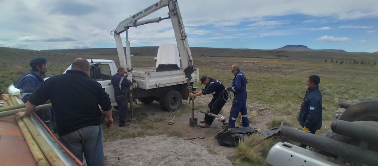 El Gobierno provincial realizó reparaciones en el sistema de agua de Aldea Beleiro