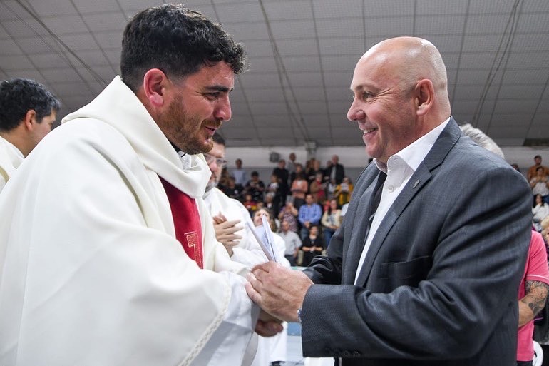 SASTRE ESTUVO PRESENTE EN LA ORDENACIÓN SACERDOTAL DE NATANAEL ALBERIONE