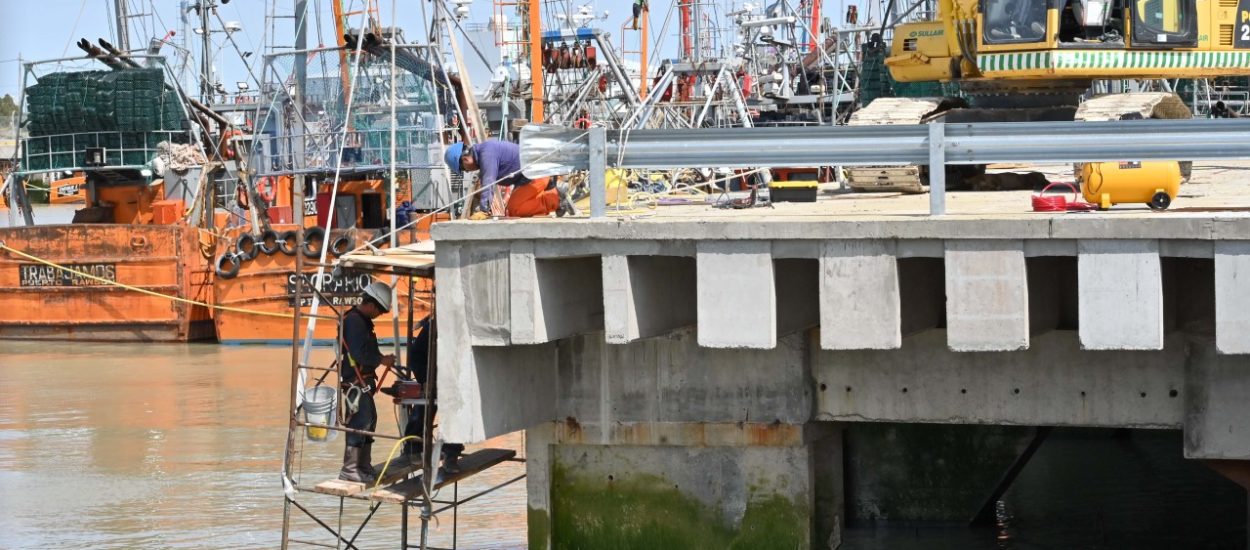 La obra de ampliación del Puerto Rawson finalizará en diciembre