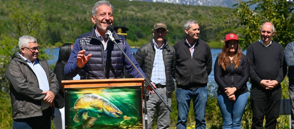 Arcioni presidió el lanzamiento de la temporada de Pesca Deportiva Continental en Río Pico