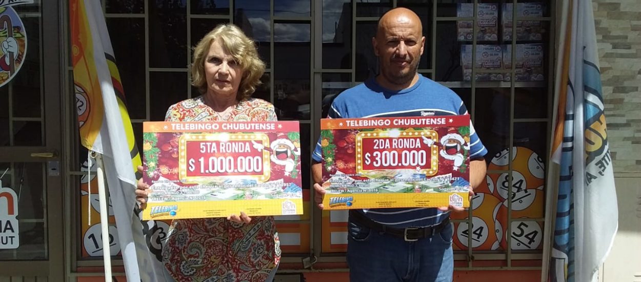 Telebingo Chubutense: Dos apostadores de Trelew ganaron más de un millón de pesos