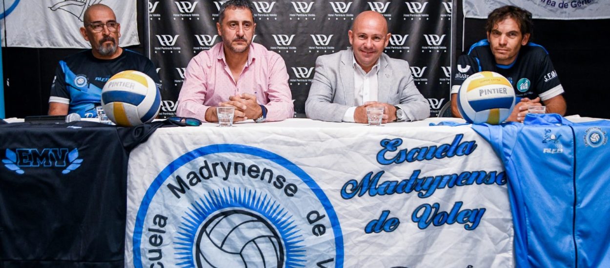 SASTRE PARTICIPÓ DE LA PRESENTACIÓN DEL EQUIPO DE LA ESCUELA MADRYNENSE DE VOLEY QUE DISPUTARÁ LA LIGA FEDERAL