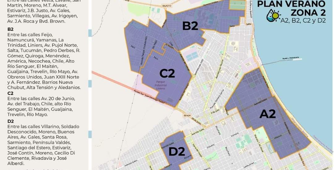 CORTE DE AGUA DIA SABADO: Para la zona 2 – Plan Verano