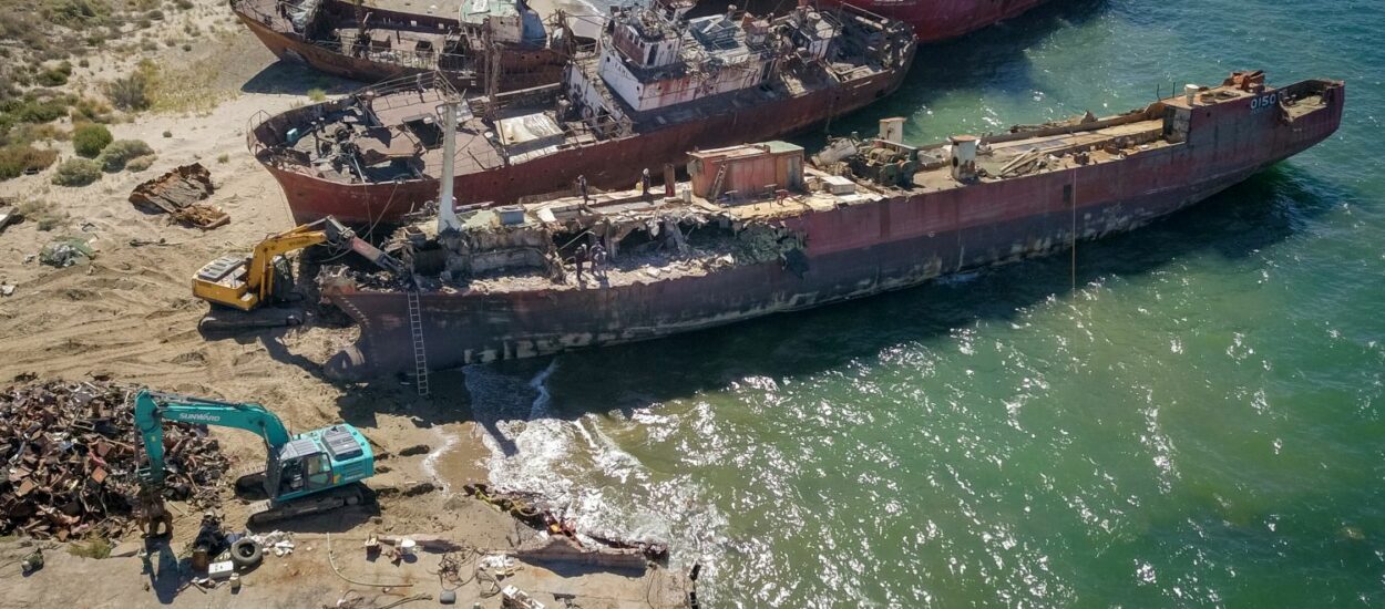 La Administración Portuaria de Puerto Madryn continúa con los trabajos para habilitar el sitio 4 del Muelle Storni