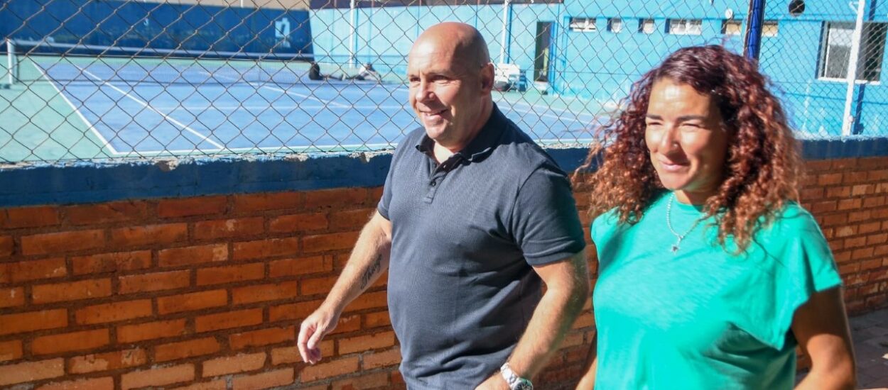 SASTRE RECORRIÓ LAS OBRAS QUE SE ESTÁN EJECUTANDO EN EL PUERTO MADRYN TENIS CLUB