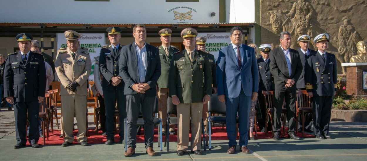 El Gobierno Provincial participó del 82° Aniversario de la Agrupación XIV “Chubut” de Gendarmería Nacional 