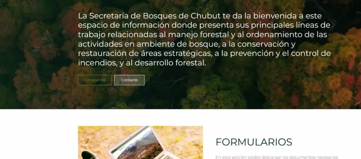La Secretaría de Bosques puso en funcionamiento su página web     