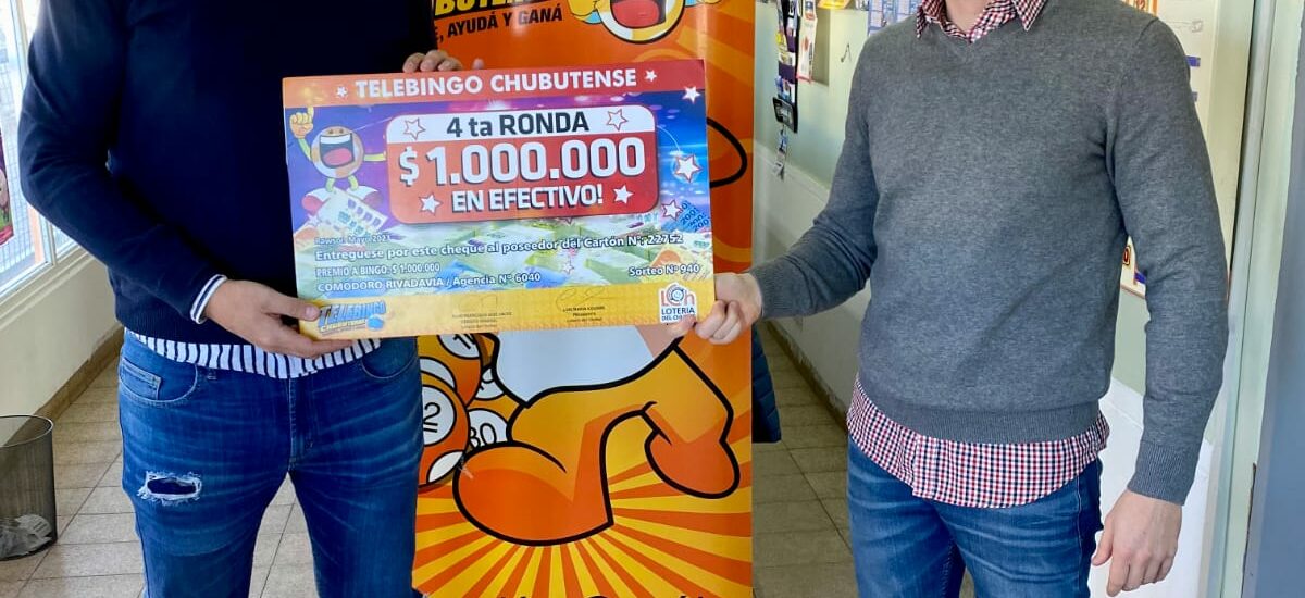 Lotería del Chubut premió a un jubilado con un millón de pesos