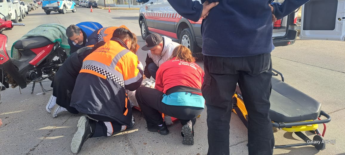 Accidente de tránsito deja una persona herida en calle España