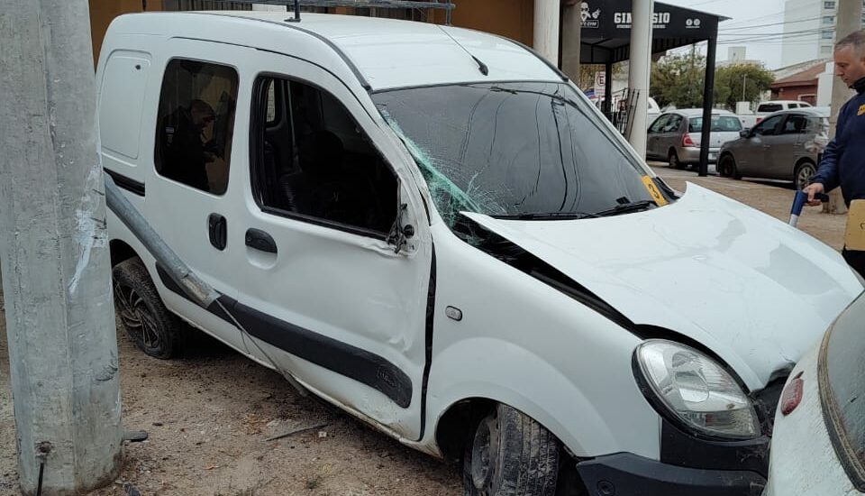 Accidente de tránsito con lesionados en la intersección de calle España y San Martín