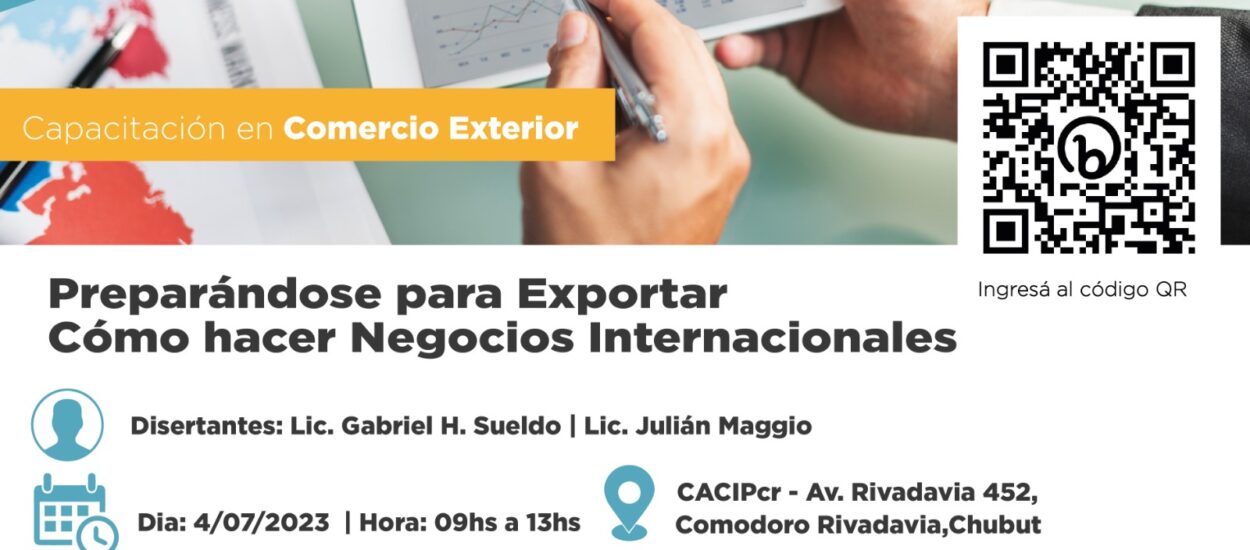 Provincia invita a participar de una capacitación en Comercio Exterior para PyMES y emprendedores