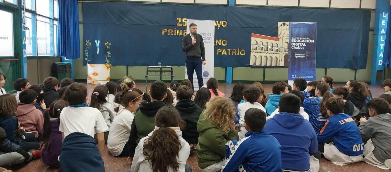 Educación: Provincia y Grooming Argentina capacitaron a 300 estudiantes de escuelas primarias de Puerto Madryn