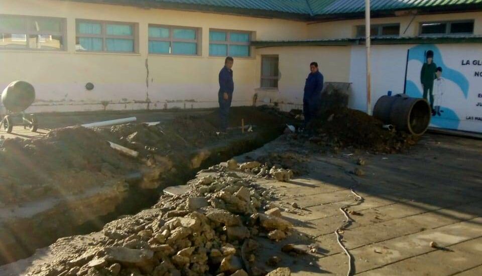El Gobierno del Chubut realizó obras de refacción en la Escuela N° 134 de Paso del Sapo