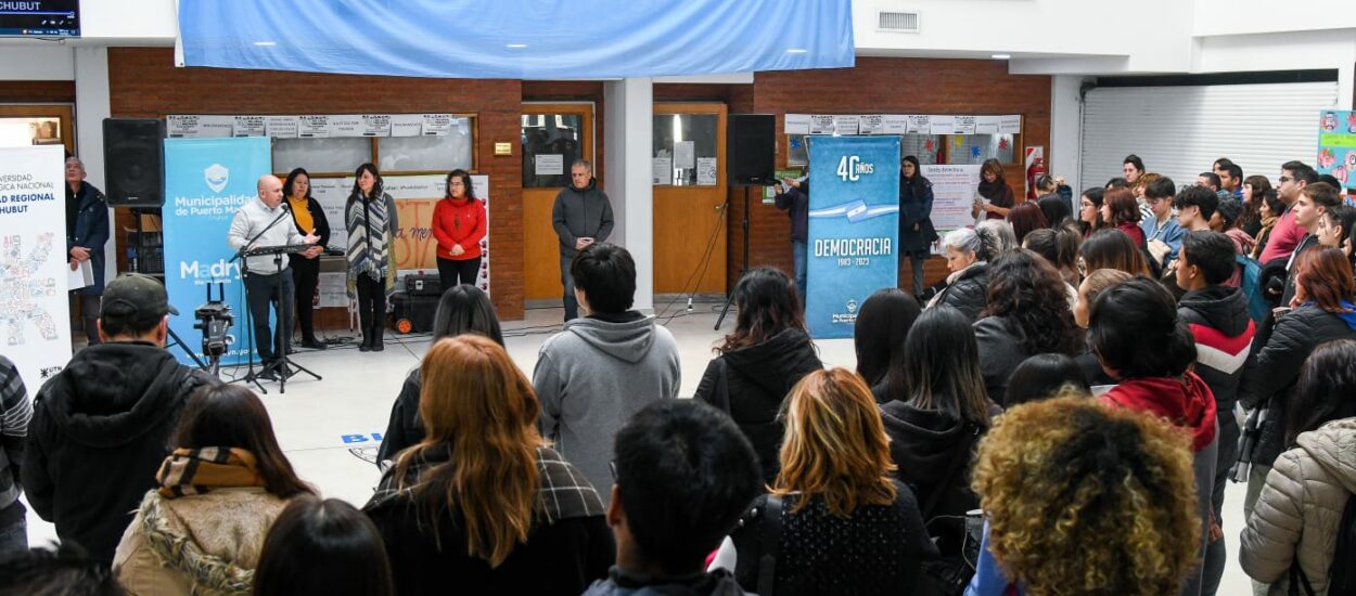 SASTRE ENCABEZÓ LA APERTURA DEL ENCUENTRO DE PARTICIPACIÓN JUVENIL EN PUERTO MADRYN