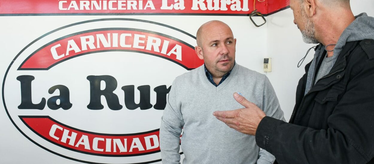 “MADRYN EN MARCHA”: EL INTENDENTE VISITÓ LA CARNICERÍA “LA RURAL”