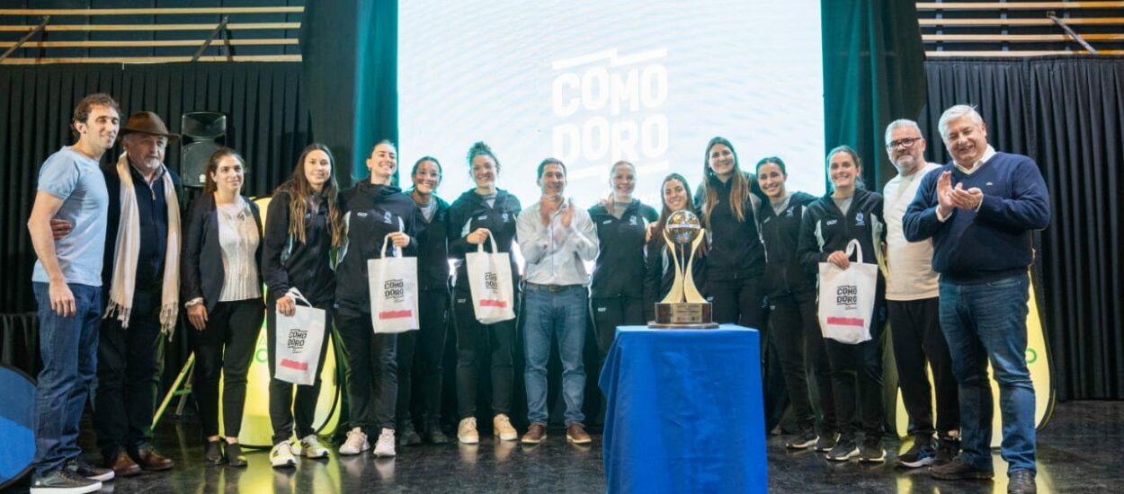 Juan Pablo Luque y Othar Macharashvili presentaron en Comodoro un evento de handball histórico para la provincia