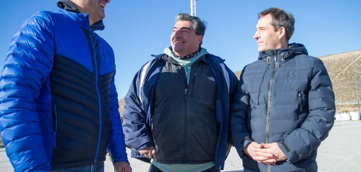 Luque recorrió junto a Martín Cerdá las instalaciones del Club Chenque en Rada Tilly