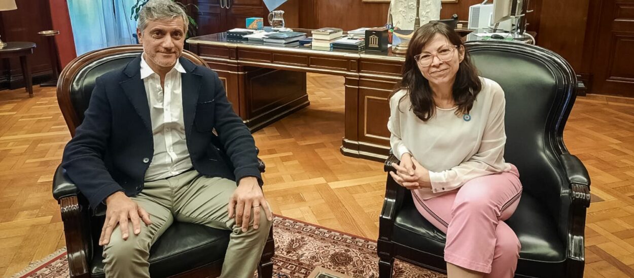 CALVO SE REUNIÓ EN BUENOS AIRES CON LA PRESIDENTA DEL BANCO NACIÓN