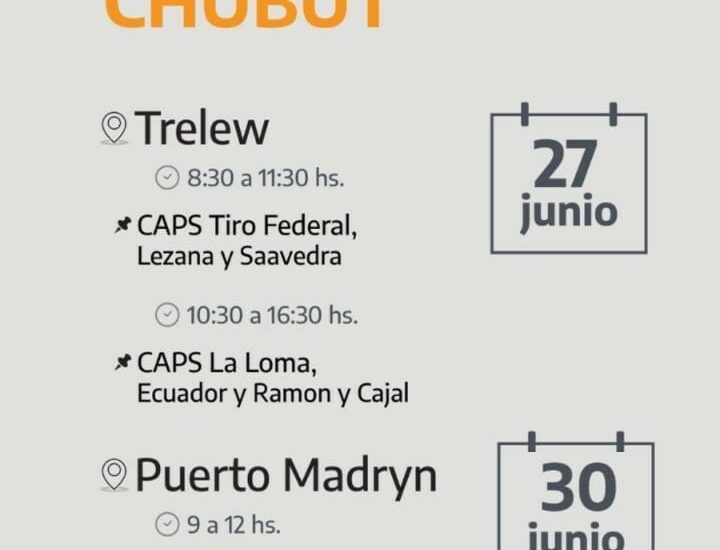 Salud: En conmemoración del Día Nacional del Test de VIH, se realizarán jornadas de testeo en Trelew y Puerto Madryn