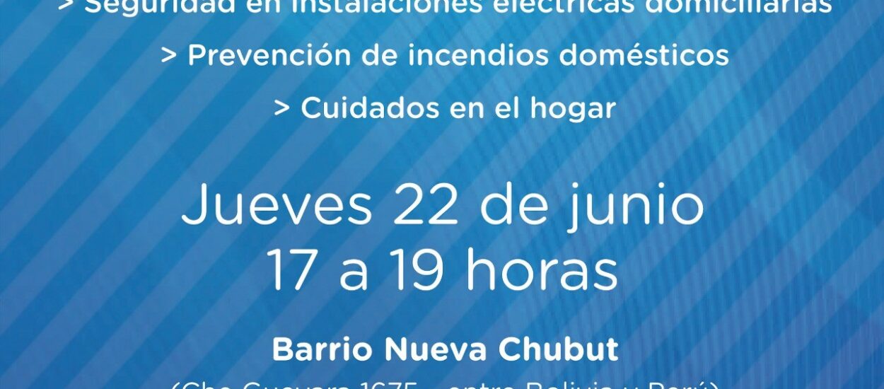 BRINDARÁN UNA CAPACITACIÓN SOBRE ACCIDENTES EN EL HOGAR