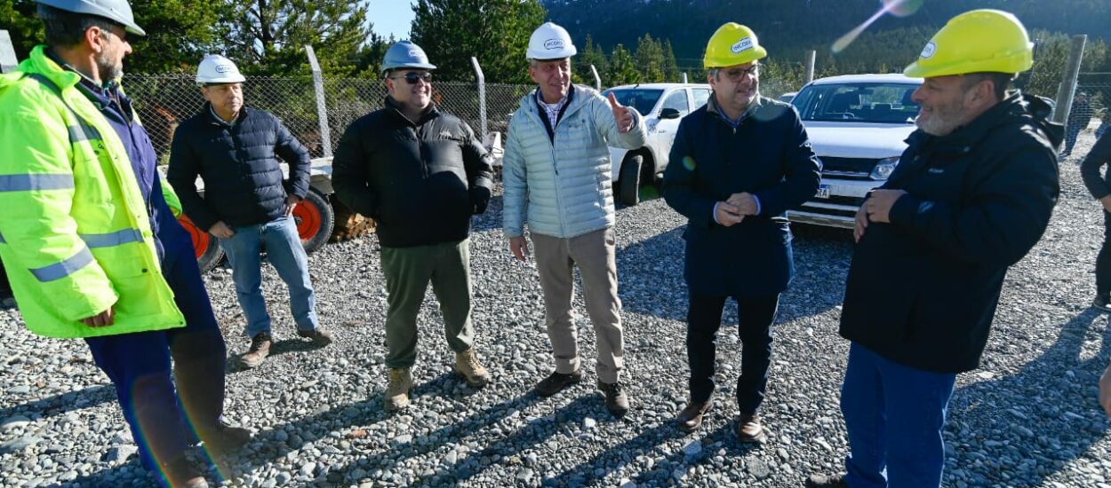 Arcioni supervisó el avance de obra de la Estación Transformadora ‘El Coihue’