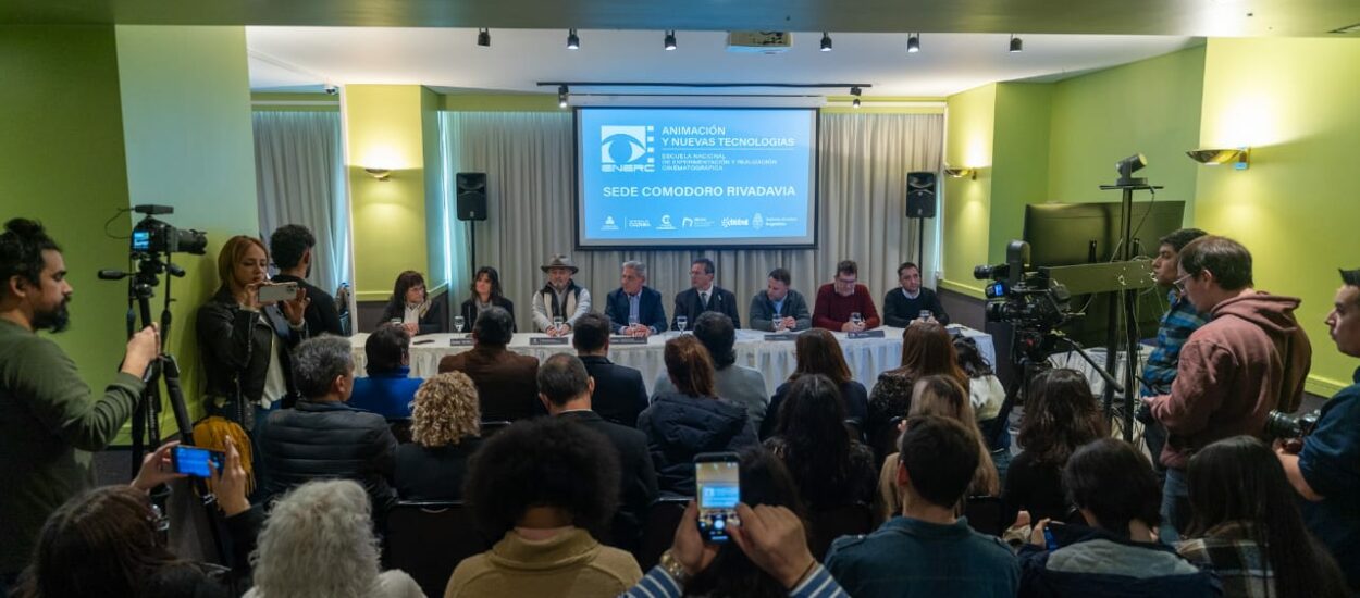 Othar Macharashvili celebró la inauguración de la Escuela de Animación 3D y Nuevas Tecnologías Digitales en Comodoro