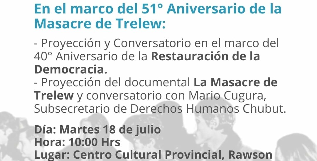 Provincia acompañará la presentación del ciclo de cine “La Memoria no es un cuento”