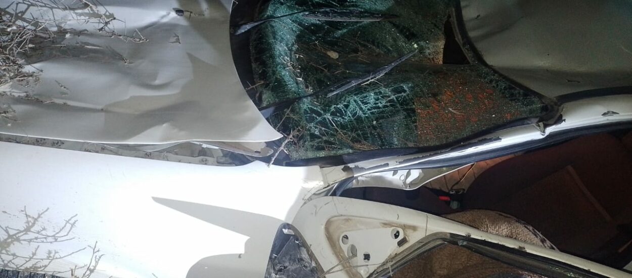 Accidente vehicular en Ruta Nacional Nº3 deja a una persona lesionada
