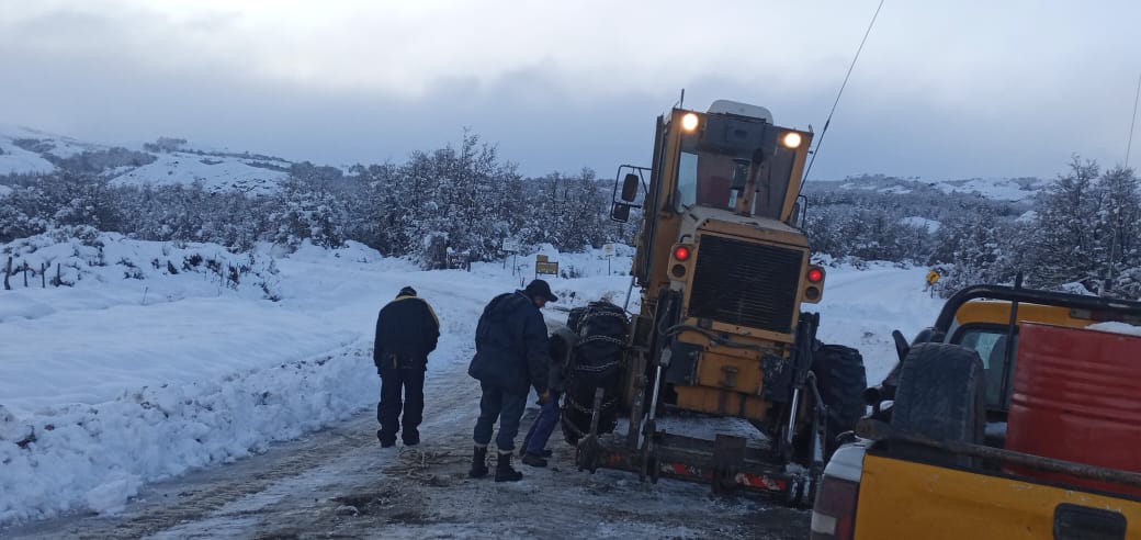 Operativo invernal: El Gobierno del Chubut refuerza los trabajos preventivos en rutas del interior provincial