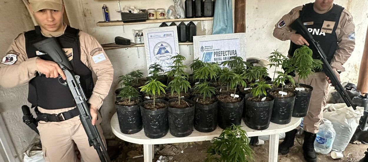San Antonio Oeste Prefectura detuvo a un hombre e incautó más de 55 millones de pesos en marihuana