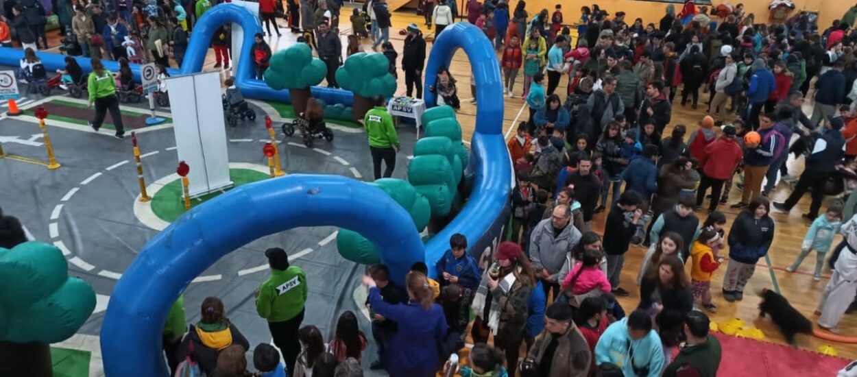 Cerca de 500 niños y niñas participaron del Parque Temático Vial en Trevelin 