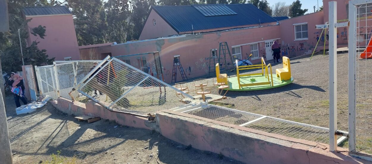 Provincia realizó un detallado relevamiento de escuelas y edificios públicos tras el fuerte temporal en Comodoro y Rada Tilly 