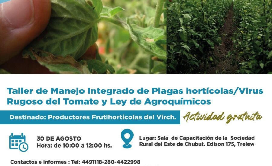 Provincia convoca a productores a participar de un taller sobre manejo integrado de plagas hortícolas